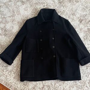 Closed Brand Black Italian Fabric Coat